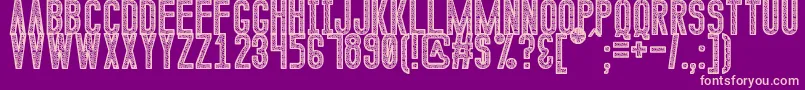 CalenduliaSt Font – Pink Fonts on Purple Background