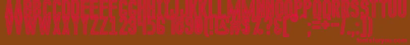 CalenduliaSt Font – Red Fonts on Brown Background