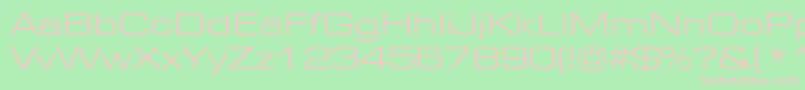 EurostileExtended Font – Pink Fonts on Green Background