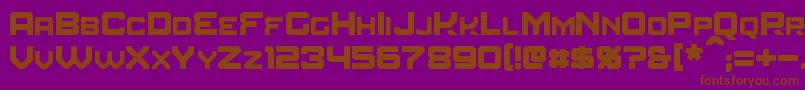 Шрифт Amuro – коричневые шрифты на фиолетовом фоне