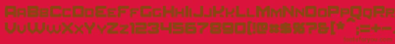 Шрифт Amuro – коричневые шрифты на красном фоне