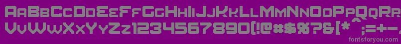 Amuro Font – Gray Fonts on Purple Background