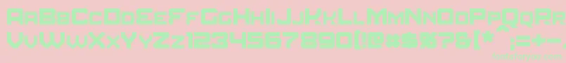 Шрифт Amuro – зелёные шрифты на розовом фоне