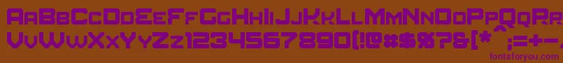Amuro Font – Purple Fonts on Brown Background