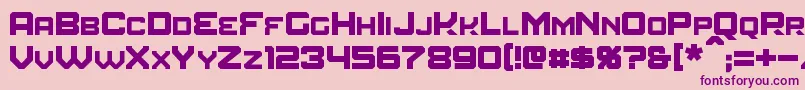 Шрифт Amuro – фиолетовые шрифты на розовом фоне