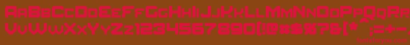 Amuro-fontti – punaiset fontit ruskealla taustalla
