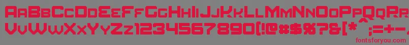 Amuro Font – Red Fonts on Gray Background