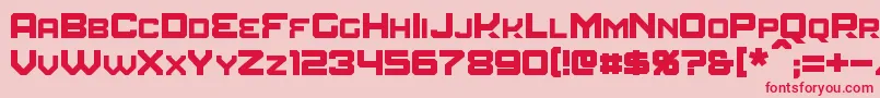 Amuro Font – Red Fonts on Pink Background