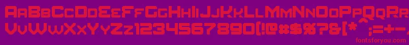 Шрифт Amuro – красные шрифты на фиолетовом фоне