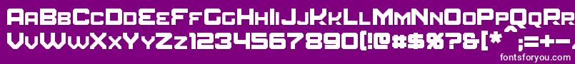 Amuro Font – White Fonts on Purple Background