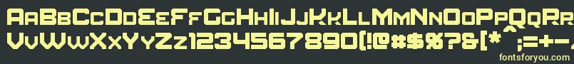 Amuro Font – Yellow Fonts on Black Background