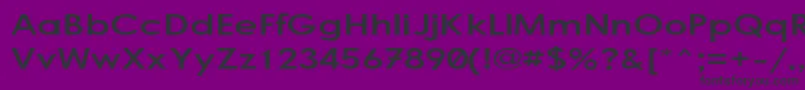 Bogstand-fontti – mustat fontit violetilla taustalla