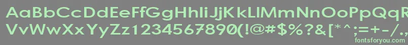 Bogstand Font – Green Fonts on Gray Background