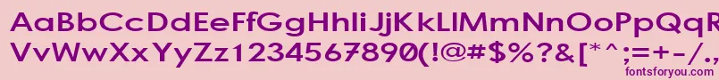 Bogstand-Schriftart – Violette Schriften auf rosa Hintergrund
