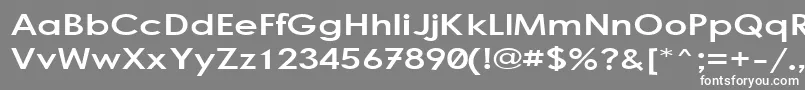 Bogstand Font – White Fonts on Gray Background