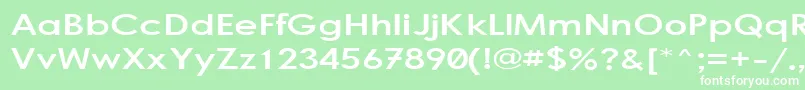 Bogstand Font – White Fonts on Green Background