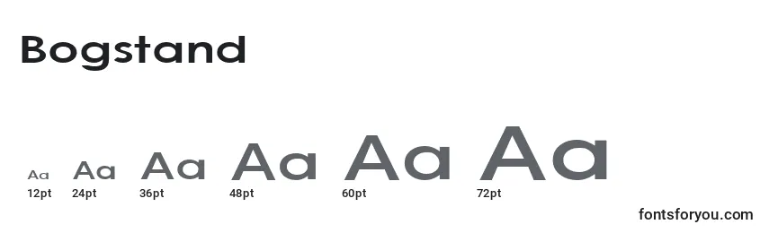 Bogstand Font Sizes