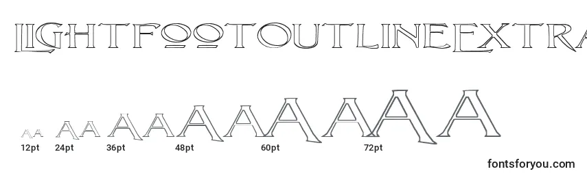 LightfootOutlineExtraExpandedRegular Font Sizes