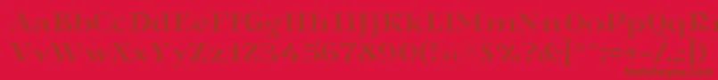 Sortefaxs02 Font – Brown Fonts on Red Background