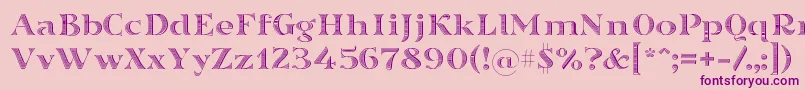 Sortefaxs02 Font – Purple Fonts on Pink Background