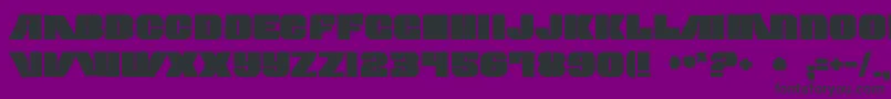 Contourgeneratorink Font – Black Fonts on Purple Background