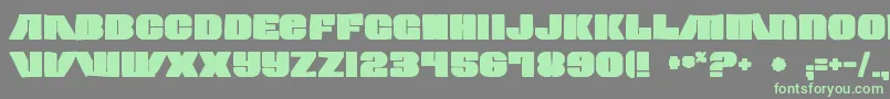 Contourgeneratorink Font – Green Fonts on Gray Background