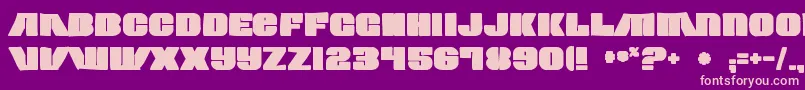 Contourgeneratorink Font – Pink Fonts on Purple Background