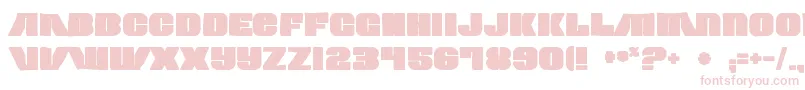 Contourgeneratorink Font – Pink Fonts on White Background