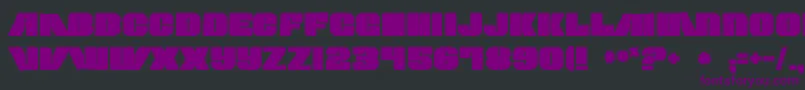 Contourgeneratorink Font – Purple Fonts on Black Background