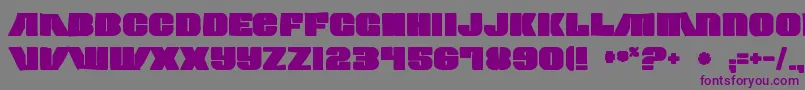 Contourgeneratorink Font – Purple Fonts on Gray Background