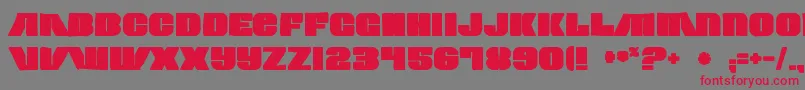 Contourgeneratorink Font – Red Fonts on Gray Background