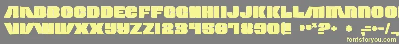 Contourgeneratorink Font – Yellow Fonts on Gray Background