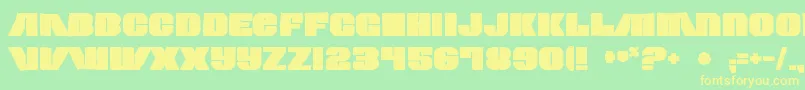 Contourgeneratorink Font – Yellow Fonts on Green Background