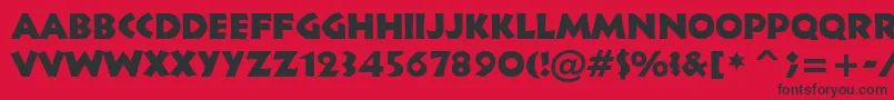 Tt1115m Font – Black Fonts on Red Background