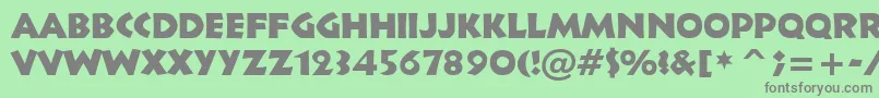 Czcionka Tt1115m – szare czcionki na zielonym tle