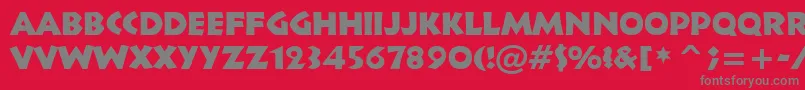 Tt1115m Font – Gray Fonts on Red Background