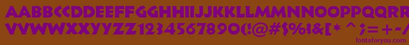 Tt1115m Font – Purple Fonts on Brown Background