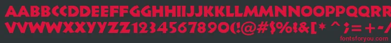 Tt1115m Font – Red Fonts on Black Background