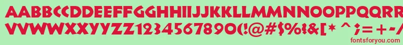 Tt1115m Font – Red Fonts on Green Background