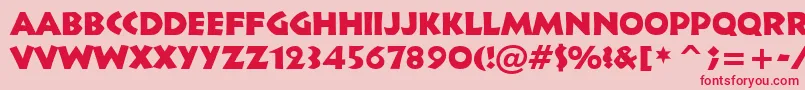 Tt1115m Font – Red Fonts on Pink Background