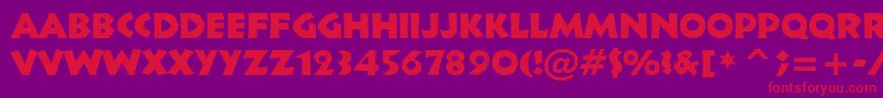 Tt1115m Font – Red Fonts on Purple Background