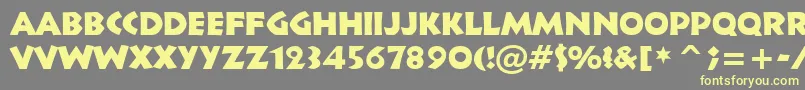 Tt1115m Font – Yellow Fonts on Gray Background