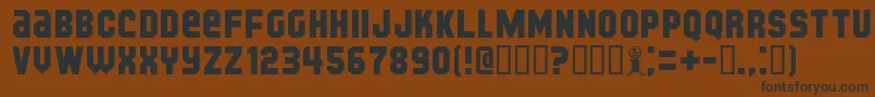 Шрифт Kijkb – чёрные шрифты на коричневом фоне