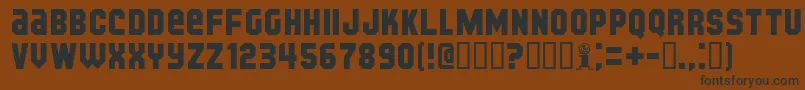 Kijkb Font – Black Fonts on Brown Background