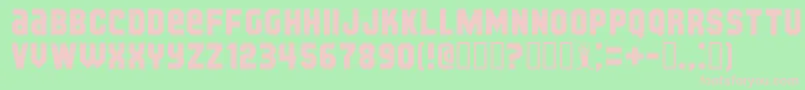 Kijkb Font – Pink Fonts on Green Background