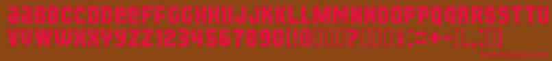 Kijkb Font – Red Fonts on Brown Background