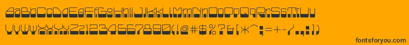 Blazium Font – Black Fonts on Orange Background