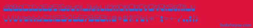 Blazium Font – Blue Fonts on Red Background