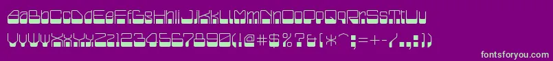 Blazium Font – Green Fonts on Purple Background