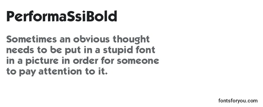 PerformaSsiBold-fontti